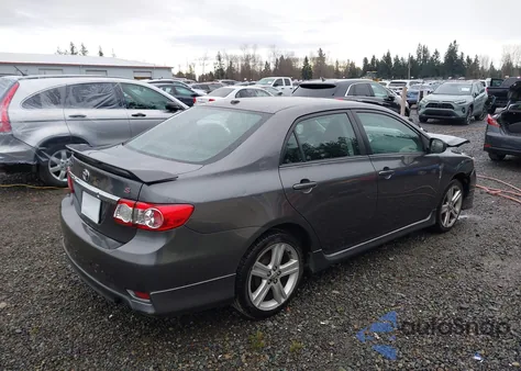 2013 Toyota Corolla S z USA, uszkodzony, nr VIN 5YFBU4EE4DP140041